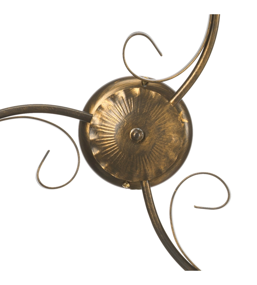 PLAFONIERA 3 LUCI ONLI "ODINO" BRONZO E14